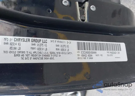 2014 Dodge Charger Se z USA, uszkodzony, nr VIN 2C3CDXBG6EH360000